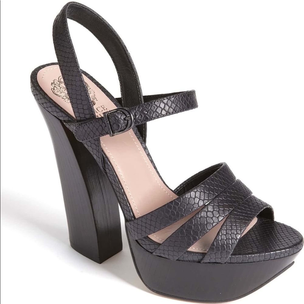 VINCE CAMUTO  VC Miner Black Sandals